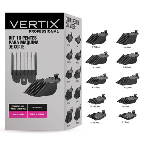 Kit Pentes De Altura 10 Peças Vertix Kit Pentes De Altura 10 Peças Vertix