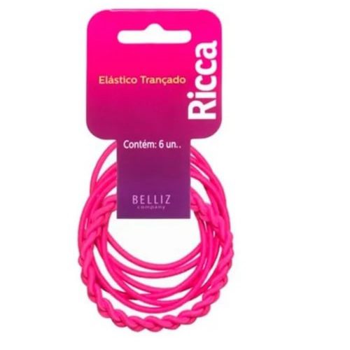 Elastico Ricca 2Mm Trançado Rosa Elastico Ricca 2Mm Trançado Rosa