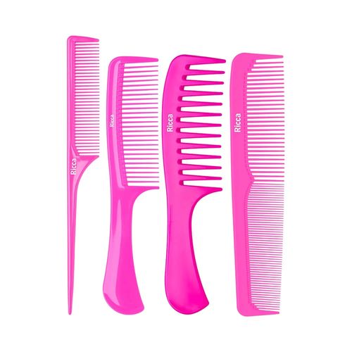Kit Ricca Pentes Basic 4 Unidades Kit Ricca Pentes Basic 4 Unidades