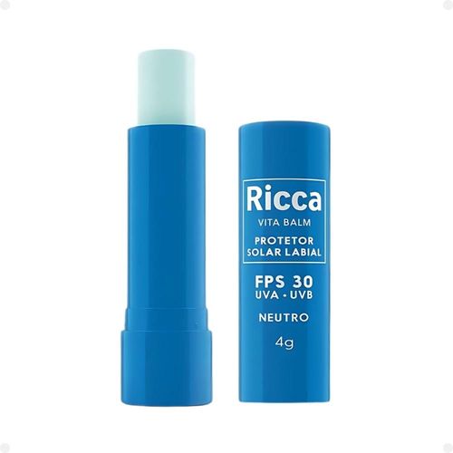 Protetor Solar Labial Neutro Ricca Fps30 Protetor Solar Labial Neutro Ricca Fps30
