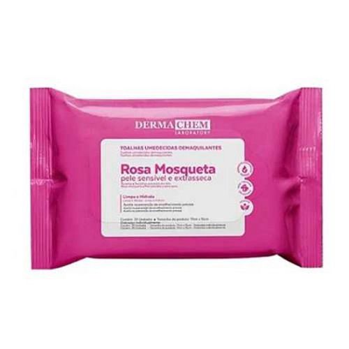 Toalhas Demaquilante Rosa Mosqueta Dermachem Toalhas Demaquilante Rosa Mosqueta Dermachem