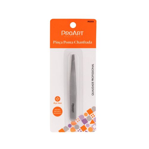 Proart Pinça Ponta Chanfrada Prata Proart Pinça Ponta Chanfrada Prata