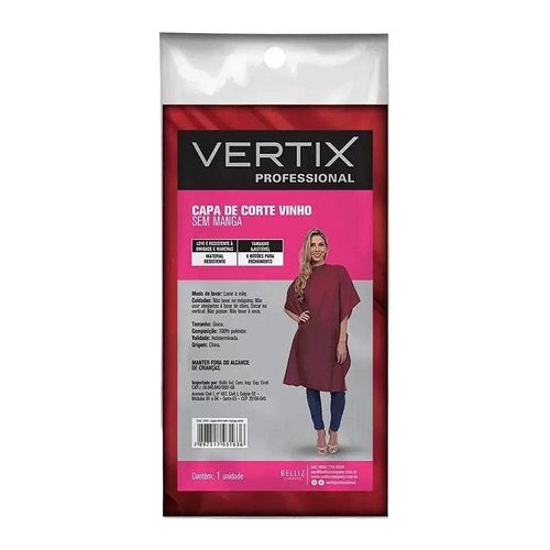 Capa Vinho Sem Manga Vertix