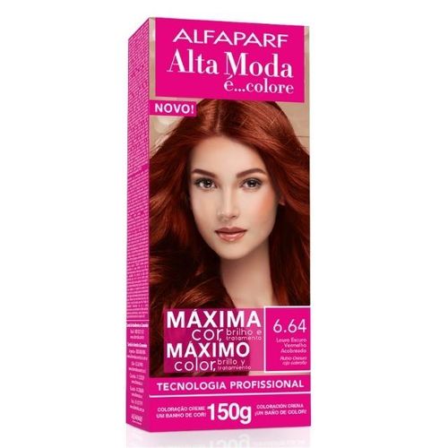 Tintura Alta Moda Especial 6.64 Louro Escuro Vermelho Acobreado 150g Tintura Alta Moda Especial 6.64 Louro Escuro Vermelho Acobreado 150g