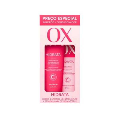 Shampoo + Condicionador Ox 375ml + 170ml Hidrata