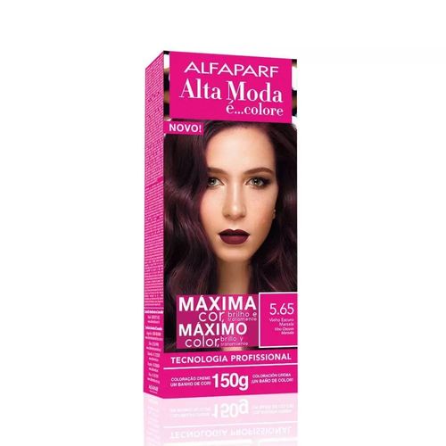 Tintura Alta Moda Especial 5.65 Vinho Escuro Marsala 150g Tintura Alta Moda Especial 5.65 Vinho Escuro Marsala 150g
