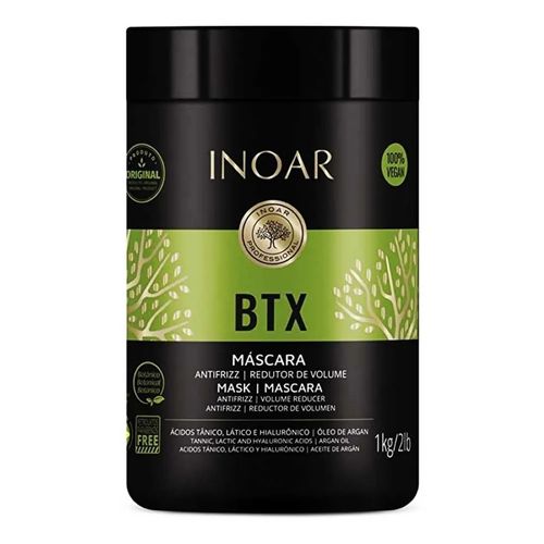 Btx Máscara Antifrizz Redutor de Volume Inoar 1kg