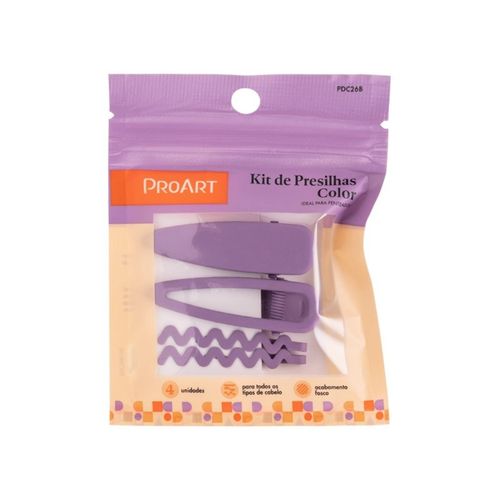 Proart Kit De Presilhas 4 Pçs Roxo Proart Kit De Presilhas 4 Pçs Roxo
