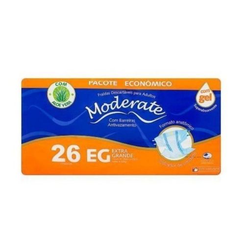 Fralda Geriatrica Moderate Econômico (Eg) 26 Unidades