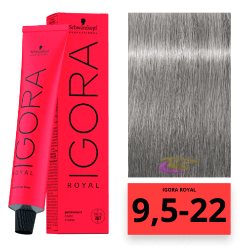 Schwarzkopf Igora Royal Coloração 9,5/22 Azul Claro 60ml Schwarzkopf Igora Royal Coloração 9,5/22 Azul Claro 60ml