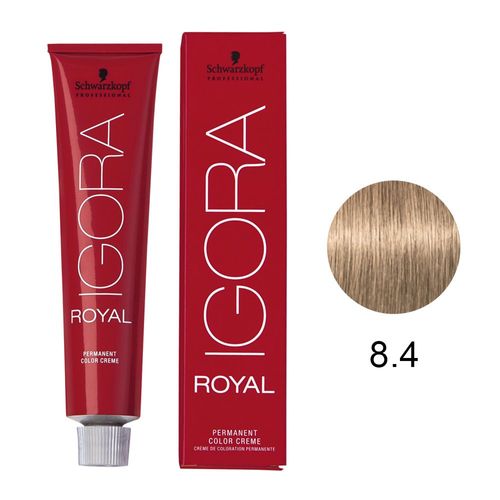 Schwarzkopf Igora Royal 8-4 Castanho Claro Bege 60g Schwarzkopf Igora Royal 8-4 Castanho Claro Bege 60g