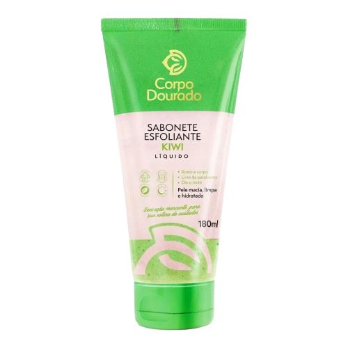 Sabonete Esfoliante Corpo Dourado 180ml Kiwi