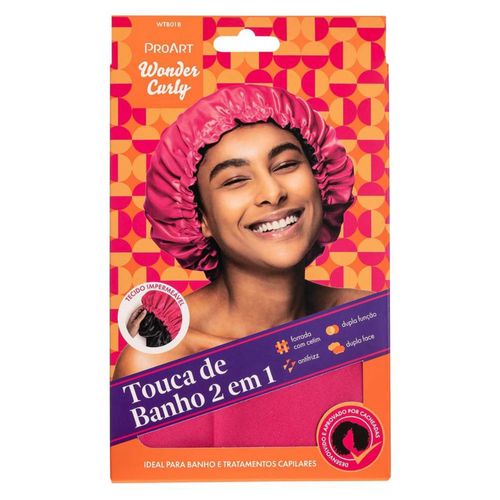 Proart Touca Banho Prime 2 Em 1 Rosa