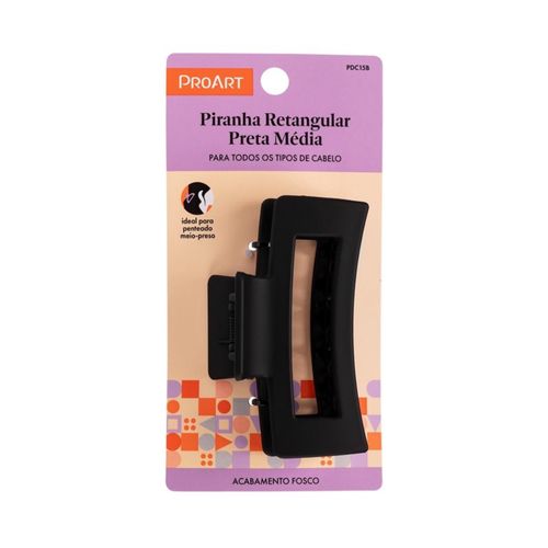 Proart Piranha Retangular Preta Média