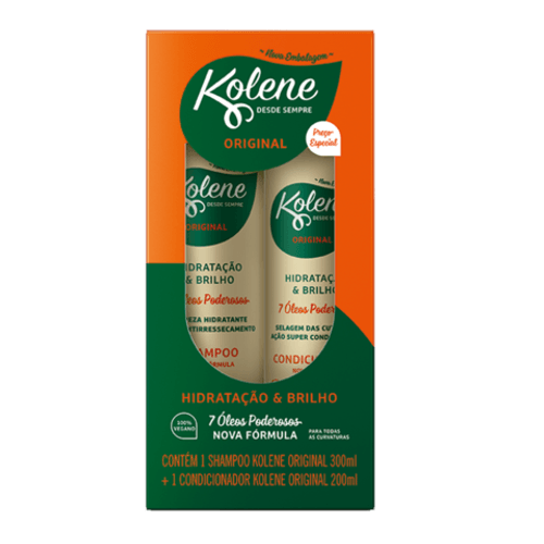 Shampoo + Condicionador Kolene 300ml + 200ml Original Shampoo + Condicionador Kolene 300ml + 200ml Original