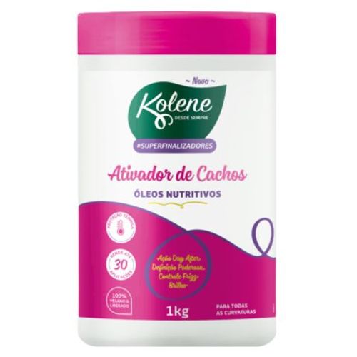 Ativador De Cachos Kolene 1Kg Super Rosa Ativador De Cachos Kolene 1Kg Super Rosa
