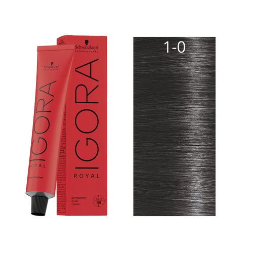 Coloração Schwarzkopf Igora Royal 60ml Cor:1-00
