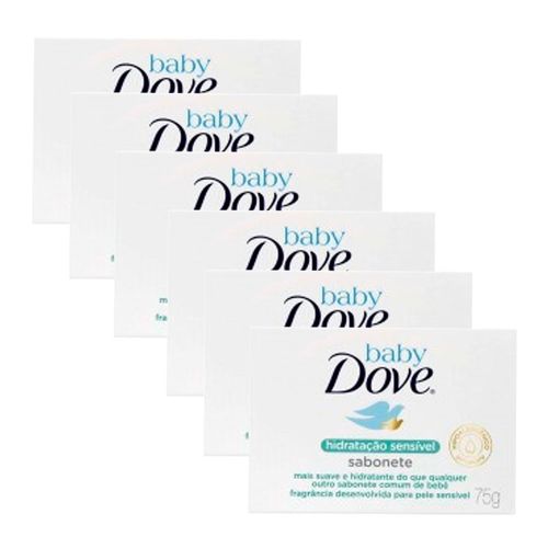 Kit-Sabonete-em-Barra-Dove-Baby-Hidratacao-Sensivel-75g-6-Unidades-Pacheco-9001172