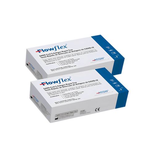 Kit com 2 Testes Rápido de Antígeno COVID-19 FlowFlex Acon