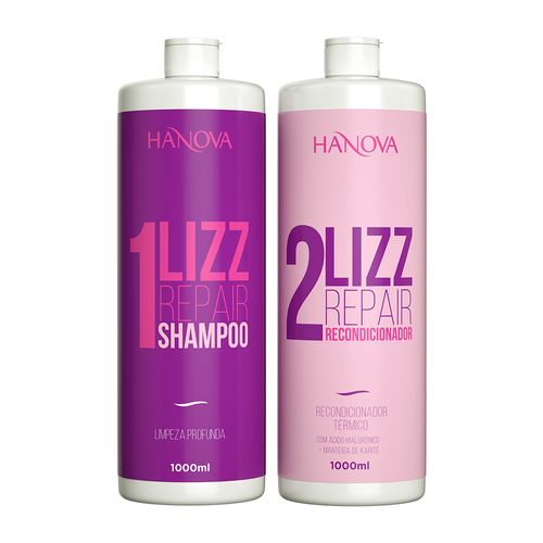 Hanova Kit Escova Progressiva Lizz Repair 1000ml