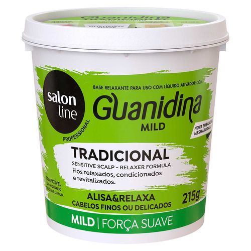 Guanidina Salon Line Tradicional Mild Força Suave 215g Guanidina Salon Line Tradicional Mild Força Suave 215g
