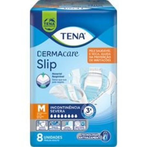 Fraldas para adultos Tena Dermacare Slip M c/ 8 unidades