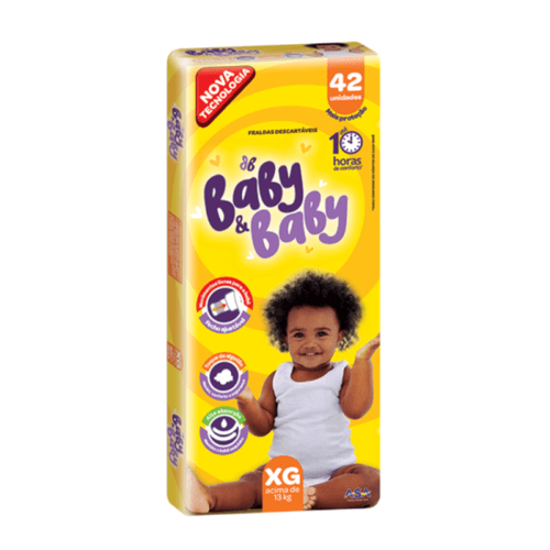 Fralda Baby&Baby Mega (Xg) 42 unidades
