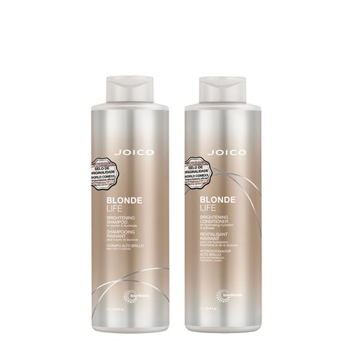 Kit Joico Professional Blonde Life Brightening - Shampoo 1000ml + Condicionador 1000ml Kit Kit Joico Professional Blonde Life Brightening - Shampoo 1000ml + Condicionador 1000ml Kit