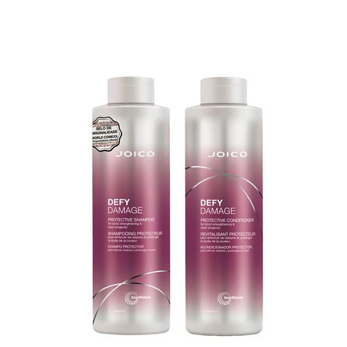 Kit Joico Professional Defy Damage Protective - Shampoo 1000ml + Condicionador 1000ml Kit Kit Joico Professional Defy Damage Protective - Shampoo 1000ml + Condicionador 1000ml Kit
