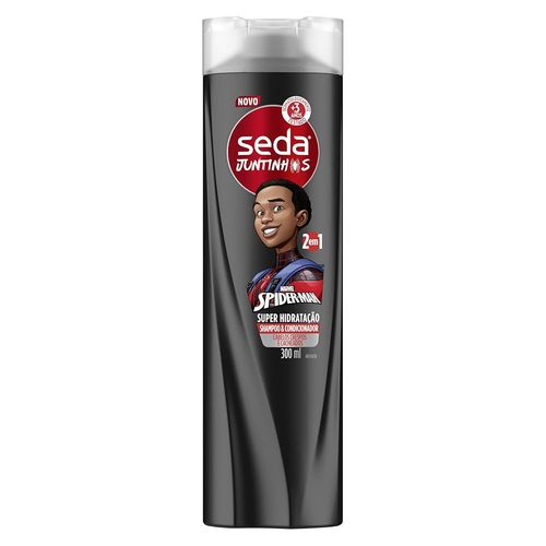 Seda Shampoo & Condicionador Infantil 2 Em 1 Spider-Man Juntinhos Super Hidratação 300ml