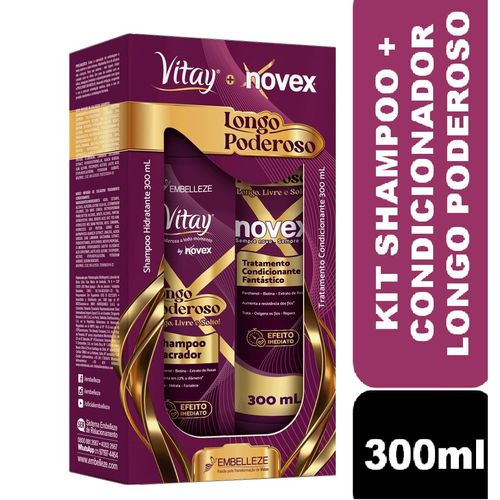 Shampoo Kit Vitay Novex Longo Poderoso 300ml Shampoo Kit Vitay Novex Longo Poderoso 300ml