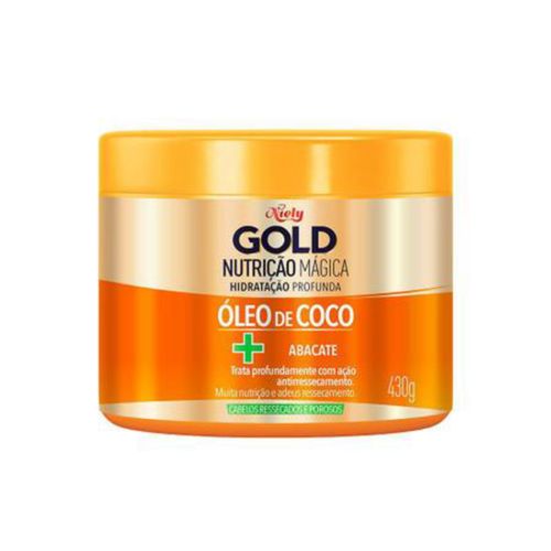 Niely Máscara Gold Nutrição Mágica 430g Niely Máscara Gold Nutrição Mágica 430g