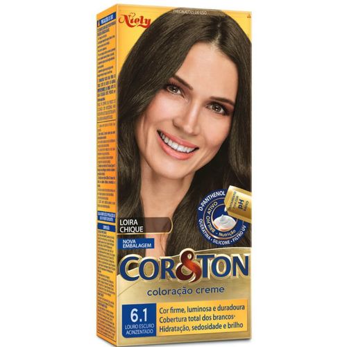 Niely Coloração Cor&Ton 6.1 Louro Escuro Acinzentado 50g Niely Coloração Cor&Ton 6.1 Louro Escuro Acinzentado 50g