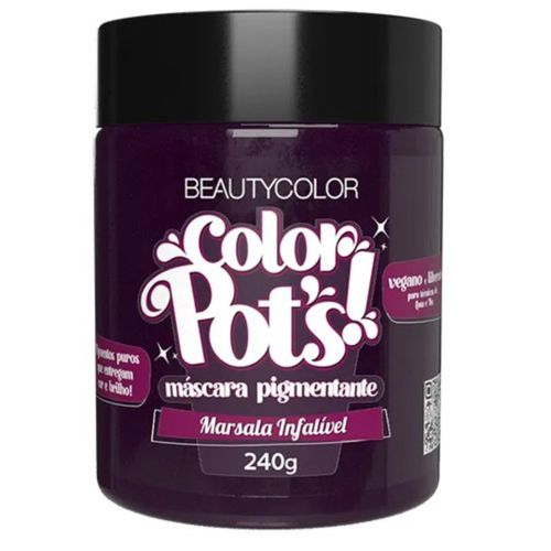 Máscara Pigmentante Color Pot's! Marsala Infalível 240g Máscara Pigmentante Color Pot's! Marsala Infalível 240g