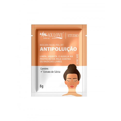 Máscara Facial Peel Off 8g Anti Poluição Max Love Máscara Facial Peel Off 8g Anti Poluição Max Love
