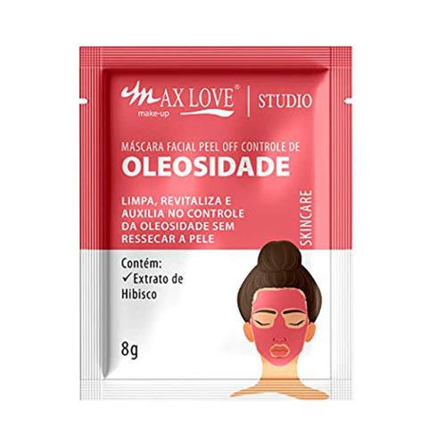 Máscara Facial Peel Off 8g Controle de Oleosidade Max Love Máscara Facial Peel Off 8g Controle de Oleosidade Max Love