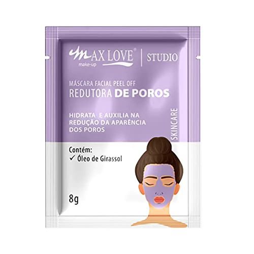 Máscara Facial Peel Off 8g Redutora De Poros Max Love Máscara Facial Peel Off 8g Redutora De Poros Max Love