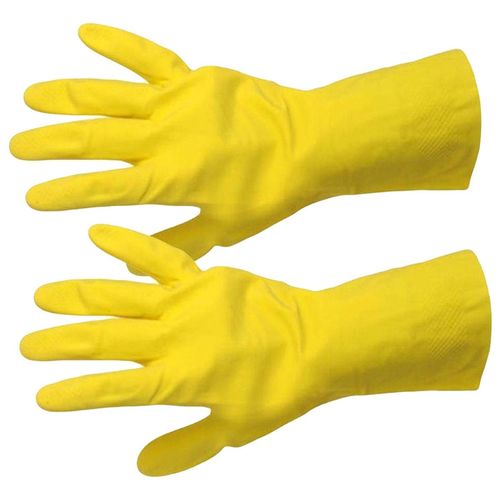 Luva Multiuso De Látex Forrada e Antiderrapante Média Santa Clara Luva Multiuso De Látex Forrada e Antiderrapante Média Santa Clara