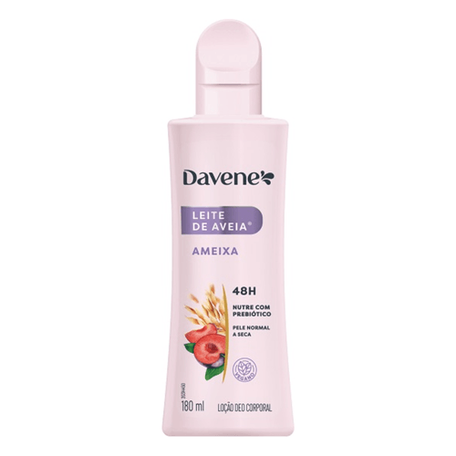 Loção Hidratante Aveia Davene 180ml Ameixa - Hidratação Profunda Loção Hidratante Aveia Davene 180ml Ameixa - Hidratação Profunda