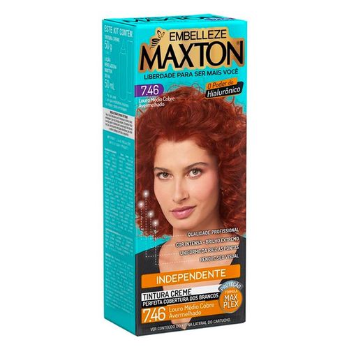 Kit Prático Maxton Cobre Avermelhado 7.46 Kit Prático Maxton Cobre Avermelhado 7.46