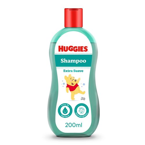 Kit com 3 Unidades de Shampoo Extra Suave 200ml Huggies