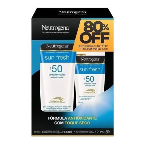 Kit Neutrogena 1 Sun Fresh FPS 50 200ml + 120ml Kit Neutrogena 1 Sun Fresh FPS 50 200ml + 120ml