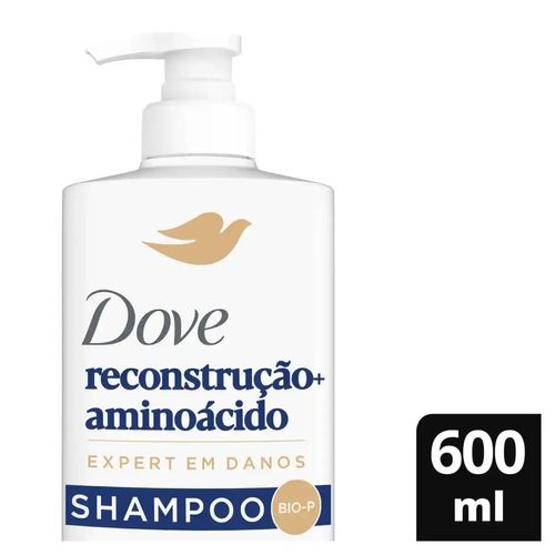 Kit com 3 Unidades de Shampoo Dove Reconstrução + Aminoácido Frasco 600ml Kit com 3 Unidades de Shampoo Dove Reconstrução + Aminoácido Frasco 600ml