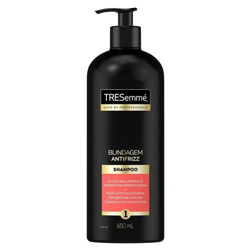 Kit com 3 Unidades de Shampoo TRESemmé Blindagem Antifrizz 650ml