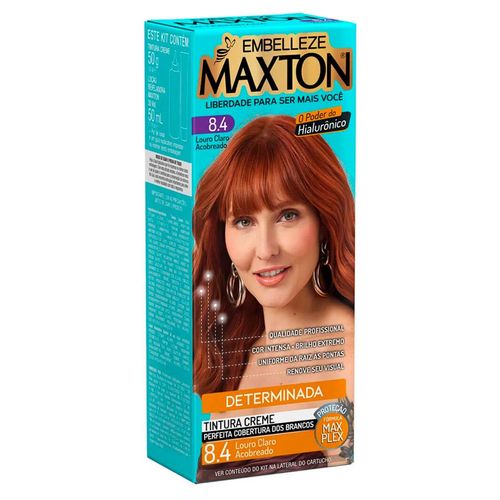 Kit Prático Maxton Louro Claro Acobreado 8.4 Kit Prático Maxton Louro Claro Acobreado 8.4