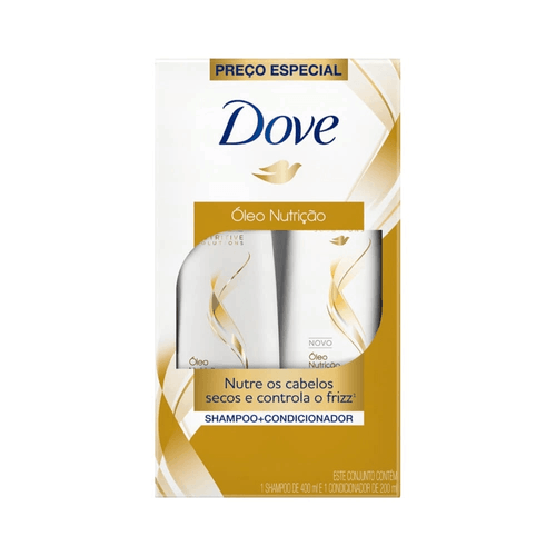 Kit Dove Óleo Nutrição Shampoo 400ml + Condicionador 200ml Kit Dove Óleo Nutrição Shampoo 400ml + Condicionador 200ml