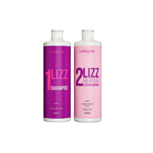 Kit Escova Progressiva Reconstrução Lizz Repair 500ml Hanova Kit Escova Progressiva Reconstrução Lizz Repair 500ml Hanova