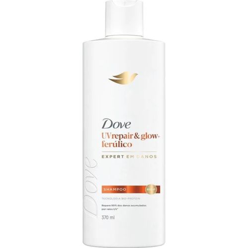Kit com 3 Unidades de Shampoo Dove UV Repair & Glow + Ferúlico 370ml