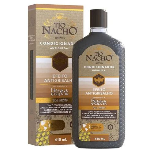 Kit com 3 Unidades de Tio Nacho Condicionador Antigrisalho 415 Ml