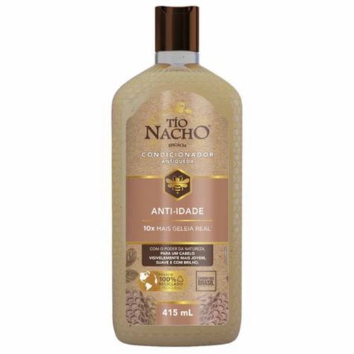 Kit com 3 Unidades de Tio Nacho Condicionador Anti-idade Nutrição e Brilho 415ml